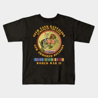 68th Tank Bn - 6th Armor Div - EUR SVC- WWII Kids T-Shirt